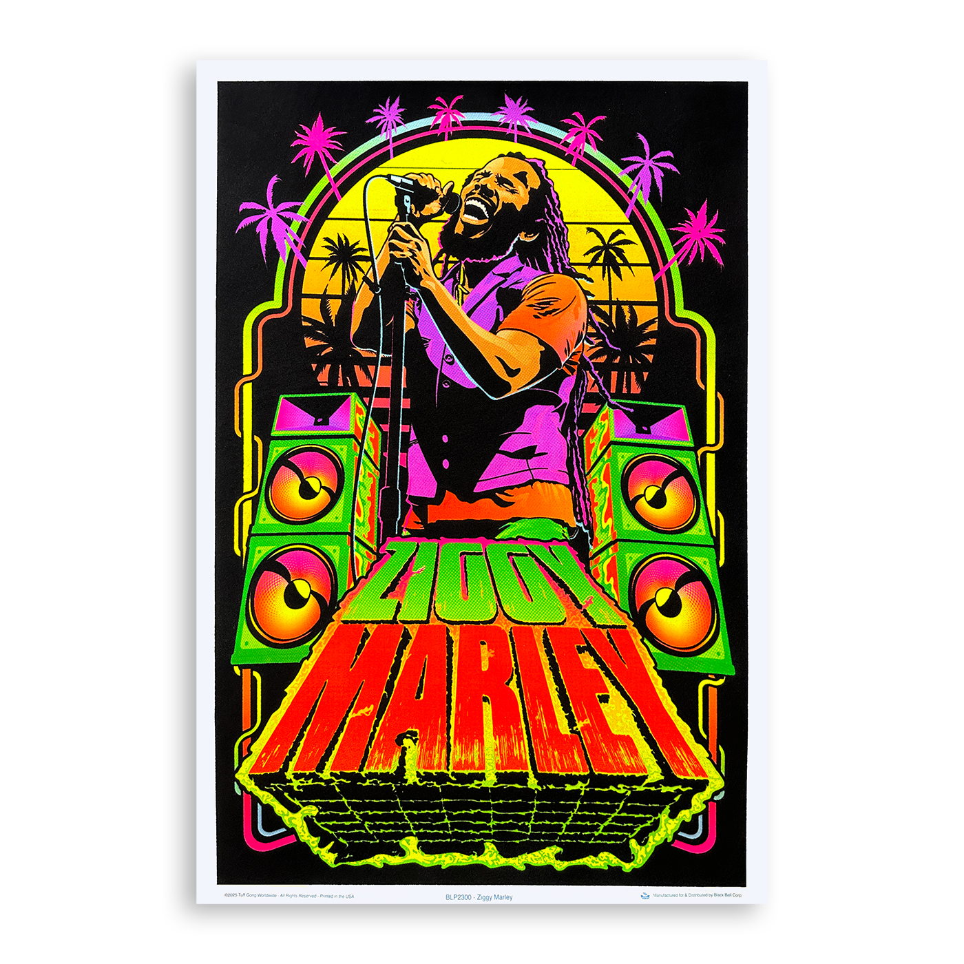 Ziggy Speakers Blacklight Poster – Ziggy Marley
