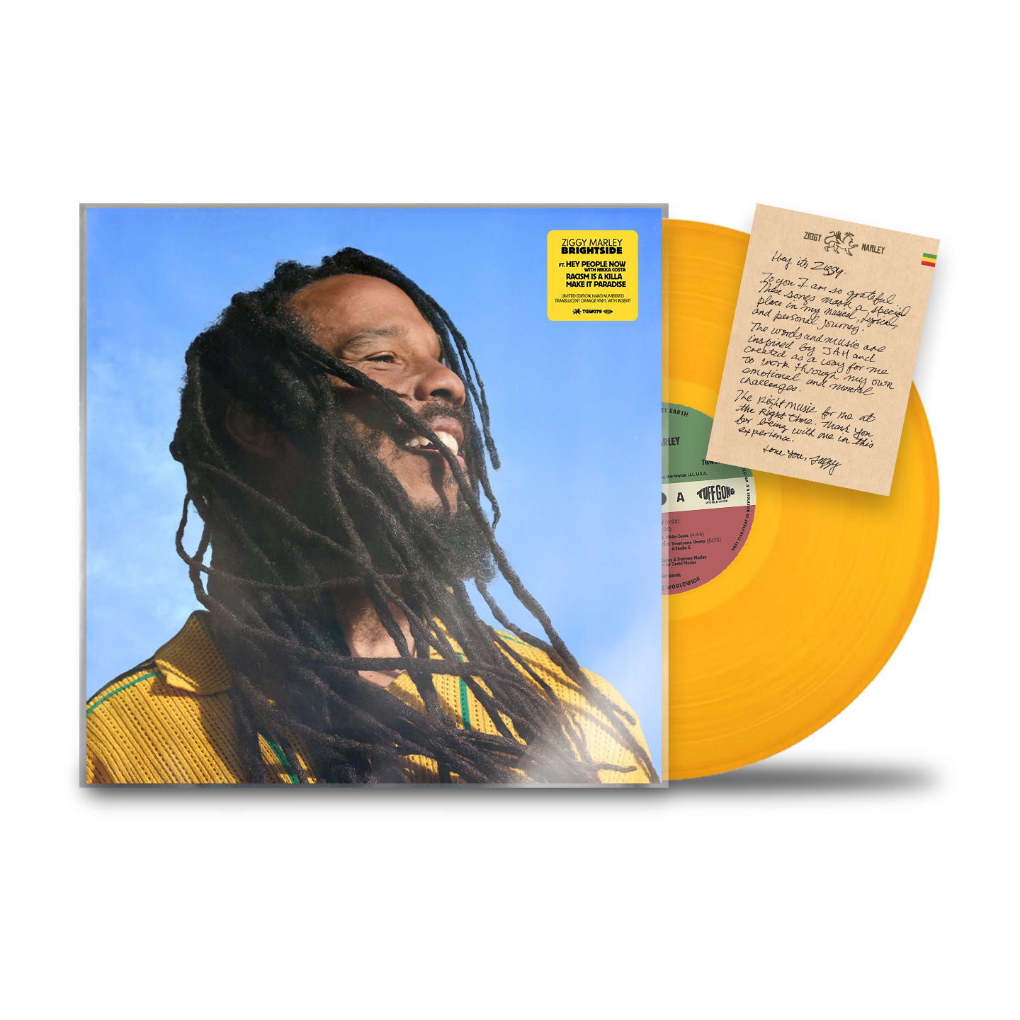 Brightside LP (Translucent Orange) – Ziggy Marley