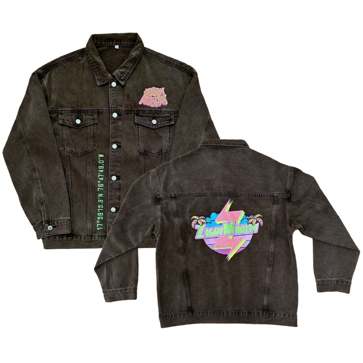 Bolt Denim Embroidered Jacket – Ziggy Marley